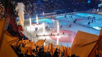 Infr ett kokande Vida Arena vann Vxj Lakers med 4-2. Foto: Josefin Petersson