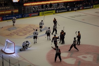 H�r har Erik Josefsson gjort 2-0. Foto: Josefin Petersson