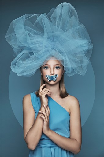 I Kreativt Portrtt, vann hon brons med bilden A Blue Dream, kunden heter Agnes. Foto: Martina Wrenfeldt