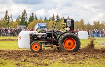 Fj�rdeplatsen i klassen modifierad, Oskar Fransson H�gberg, fr�n Hylletofta i en Volvo Terrier, som t�vlde f�r andra �ret. Foto: Josefin Petersson