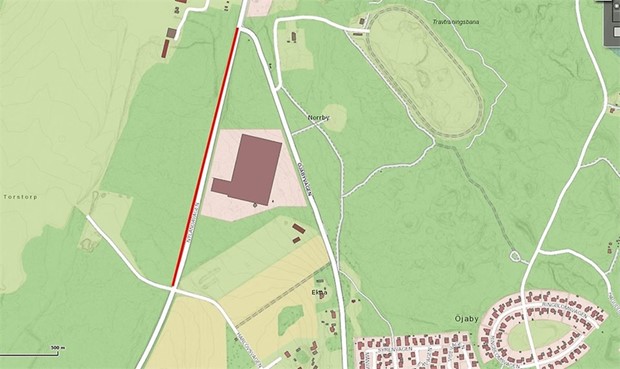 Ny gng- och cykelvg byggs lngs Nylandavgen 