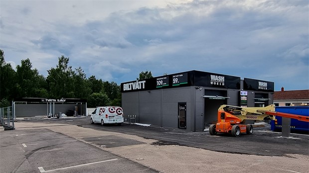 En hgteknologisk biltvtt byggs i Vxj