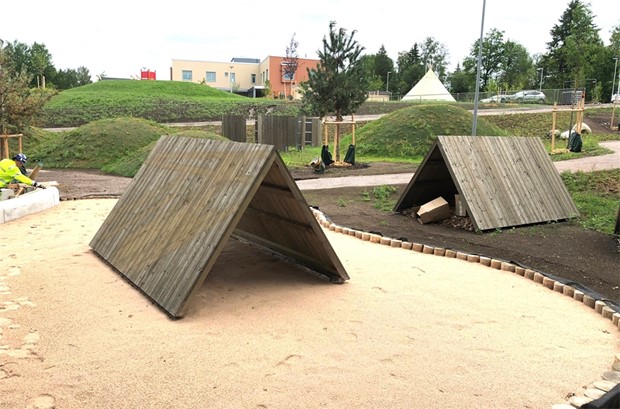 Lekpark snart klar på Telestadshöjden