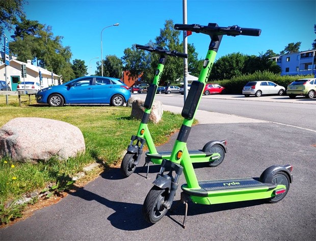 Snart slut med elsparkcyklar p trottoaren
