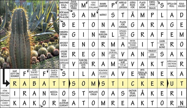 Krysset lsning v31, 2022