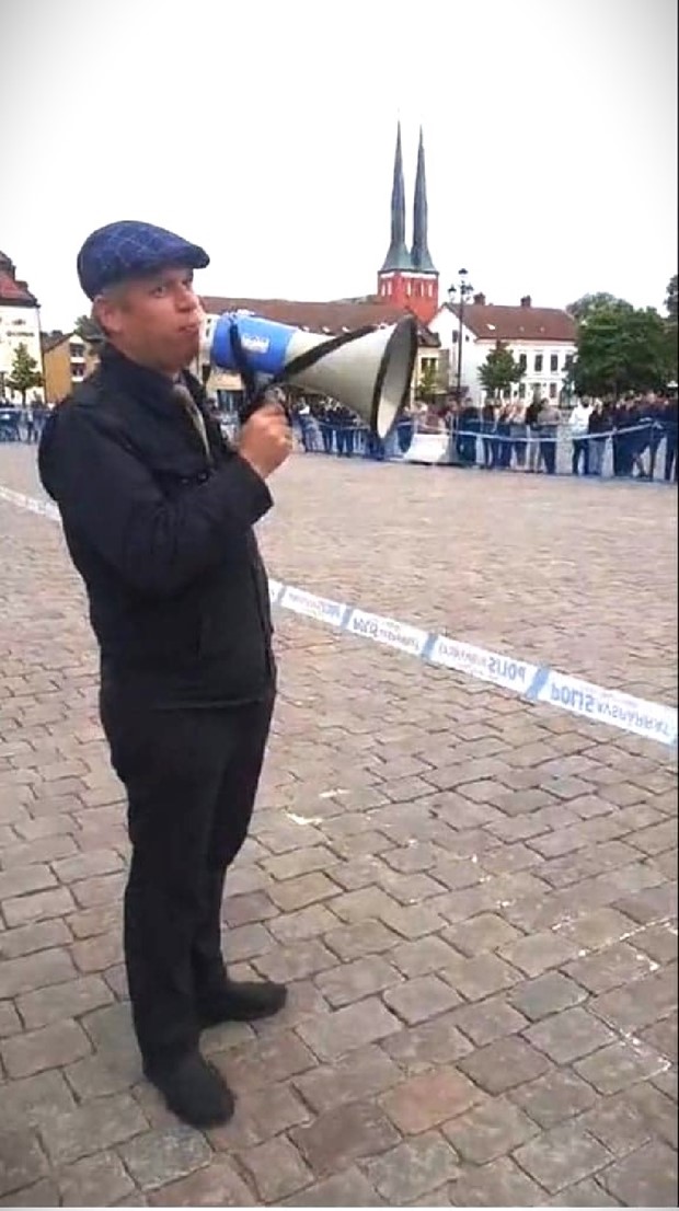 Rasmus Paludan till Araby - ska delta i torgmte med Vxjlistan