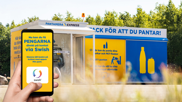 Pant via Swish nu i hela Sverige
