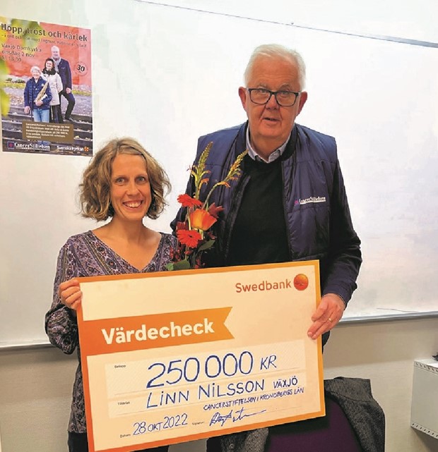 Linn Nilsson fr 250 000 till forskning om huvud- och halscancer