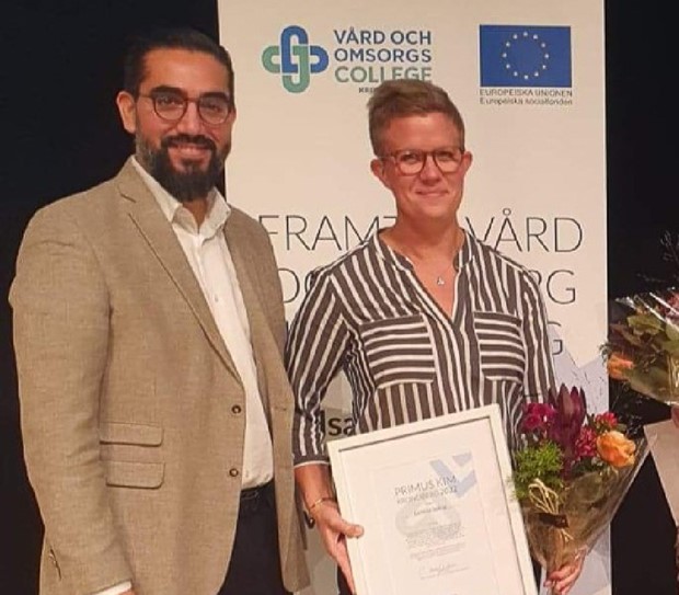 Priset som rets Primus Kim i Kronoberg gr till Camilla Spng