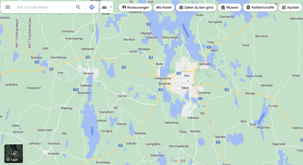 Br�nslesn�la rutter lanseras i Google Maps