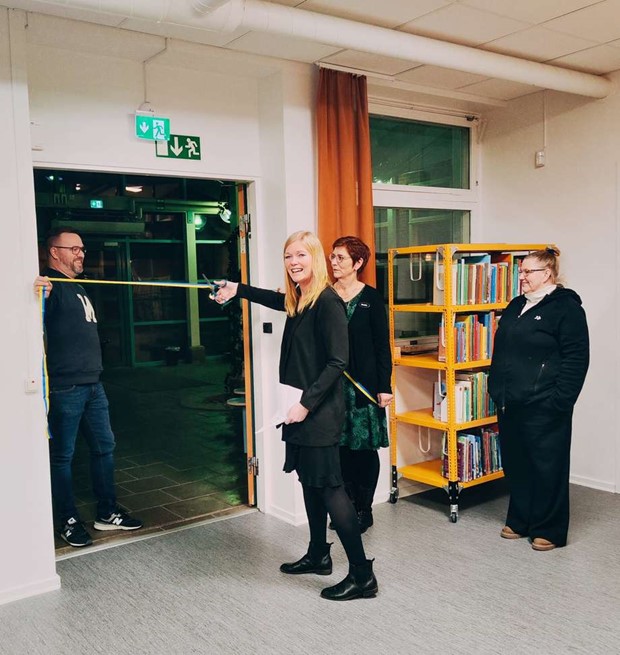 Ny-invigning av biblioteket och fritidsgrden i Vislanda
