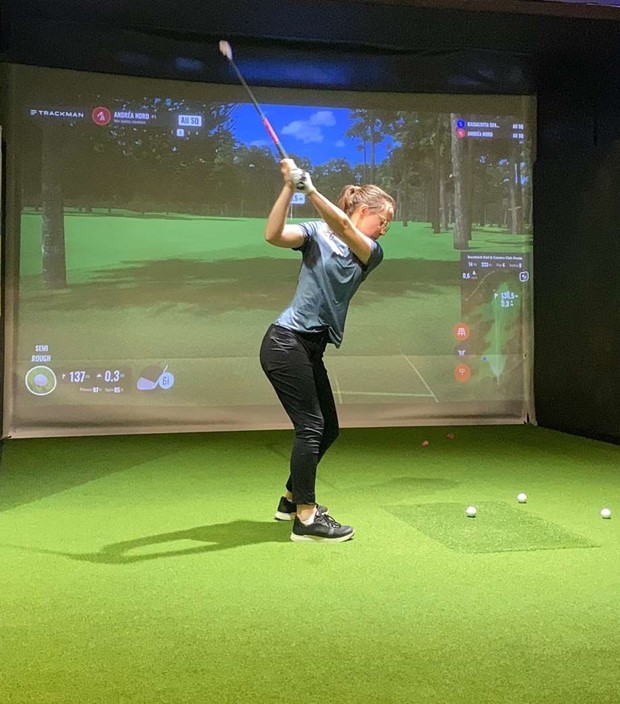 Andr�a fr�n V�xj� tog tv� SM-medaljer i simulatorgolf