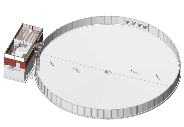 Stort magasin vid reningsverk
