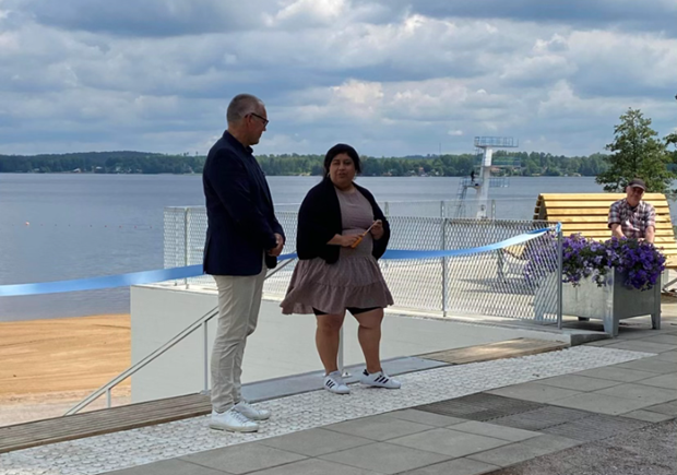 Servicebyggnaden p� Evedal �r invigd