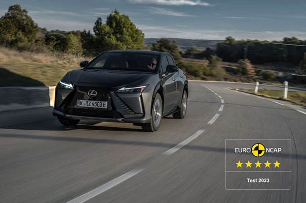 5 stj�rnor fr�n Euro NCAP till Lexus RZ 
