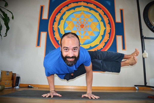 Yoga �r o�ndlig lycka f�r Ernesto