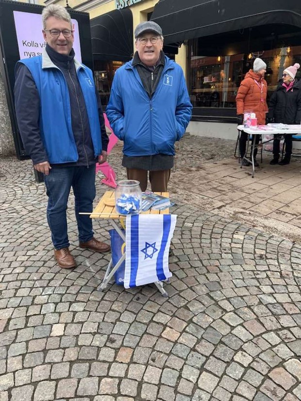 Kd-politiker blev hotad p� grund av Israels flagga