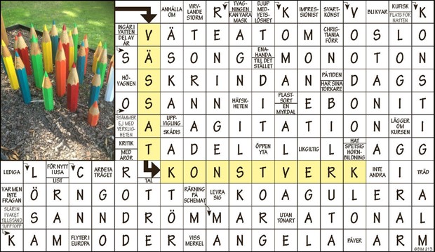 Krysset lsning vecka 9, 2024