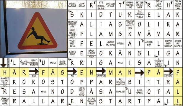 Krysset l�sning vecka 12, 2024