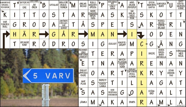 Krysset l�sning vecka 17, 2024
