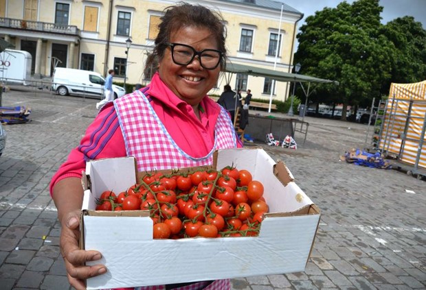 Seephrae har slt grnsaker p torget i 18 r