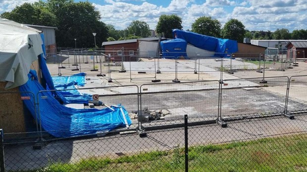 Pr�st�ngsskolan byggs upp igen � med hj�lp av �terbruk