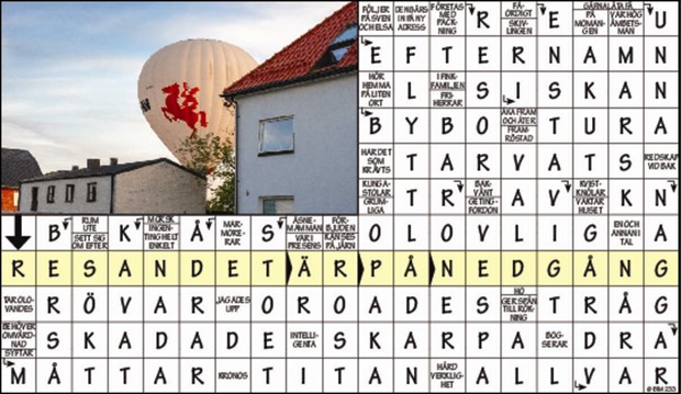 Krysset lsning vecka 29, 2024