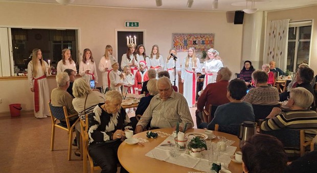 Trivselklubbens Luciafest blev �terigen lyckad