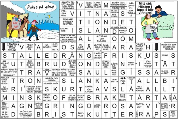 Krysset lsning vecka 48, 2024