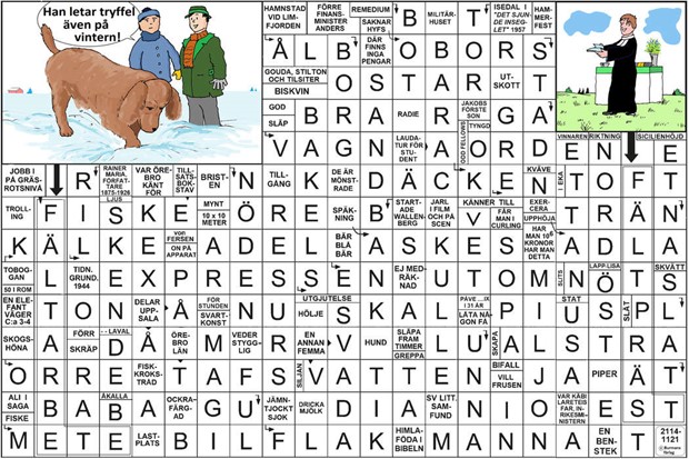 Krysset lsning v18, 2025