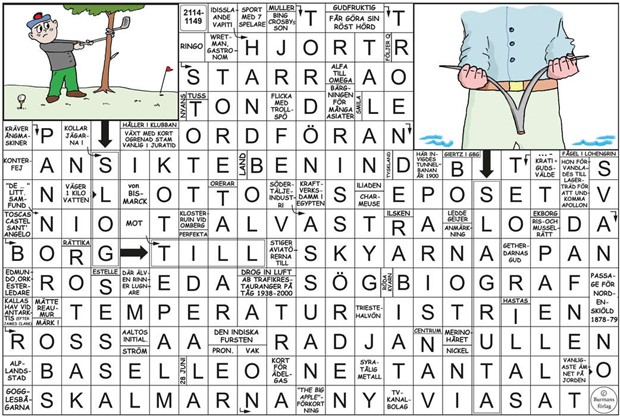 Krysset lsning v21, 2025