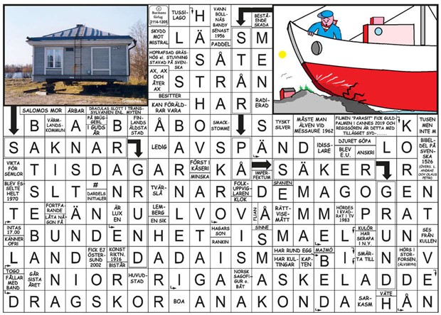 Krysset lsning v29, 2025
