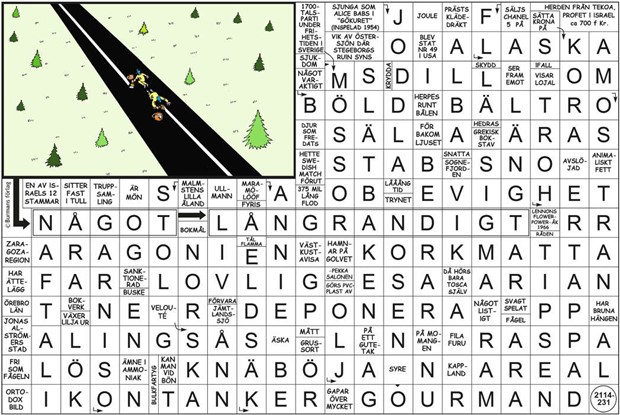 Krysset lsning v31, 2025