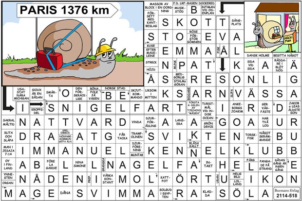 Krysset lsning v33, 2025