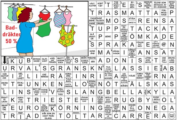 Krysset lsning v37, 2025