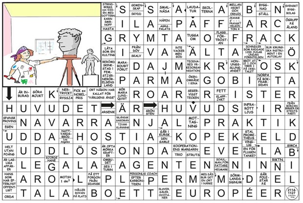 Krysset lsning v42, 2025