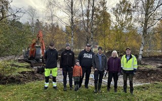 Ny lekplats byggs i �lmeboda 