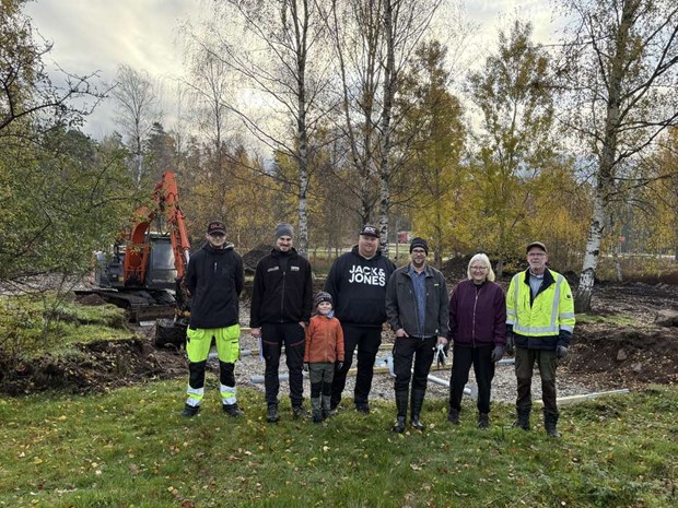 Ny lekplats byggs i �lmeboda 