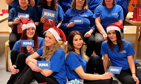 Efter rekord�r uppm�rksammades personalen