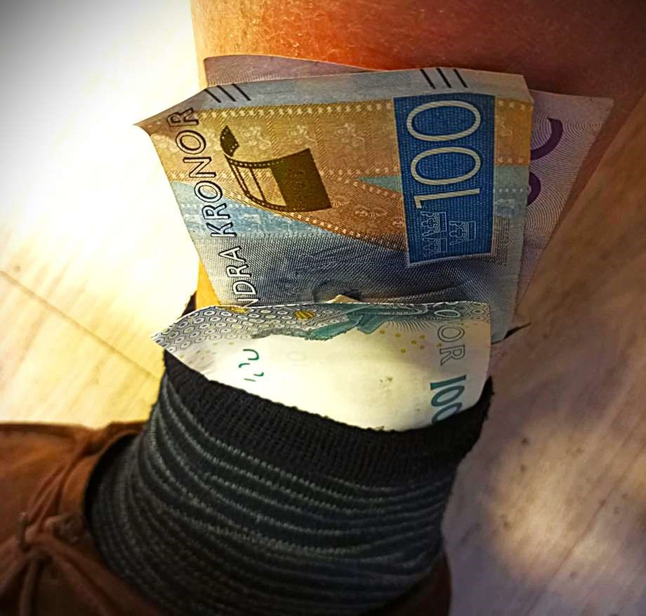Man hade 13 000 i strumpan - fick inte beh�lla pengarna