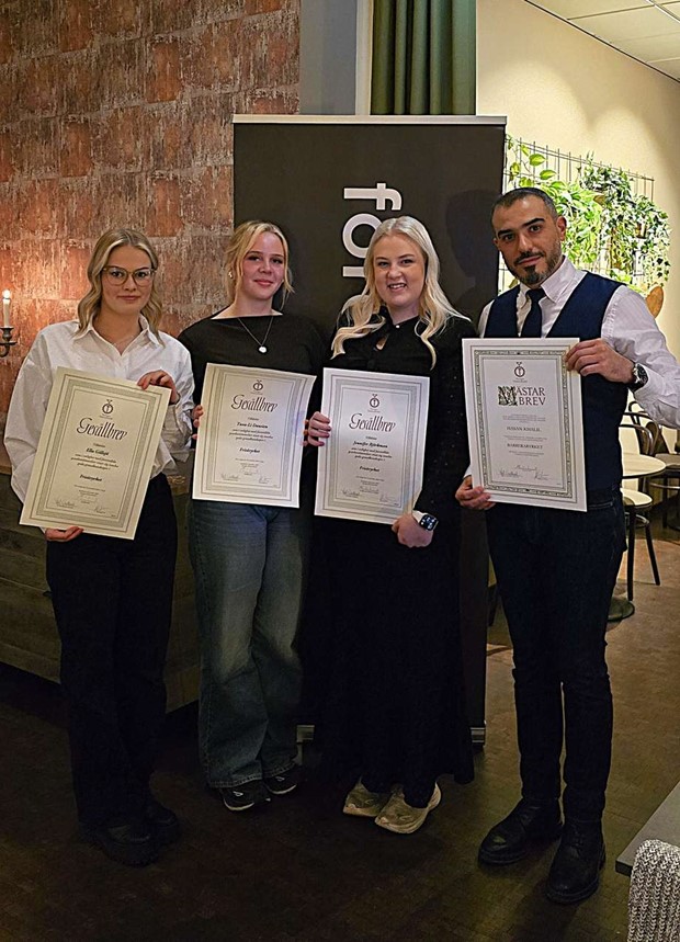 Lokala hantverkare fick gesällbrev och mästarbrev Lokala hantverkare fick gesällbrev och mästarbrev