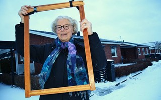 Britt v�ver bilder av garn: �Konsten har gett mig s� mycket�