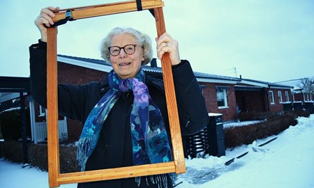 Britt v�ver bilder av garn: �Konsten har gett mig s� mycket�