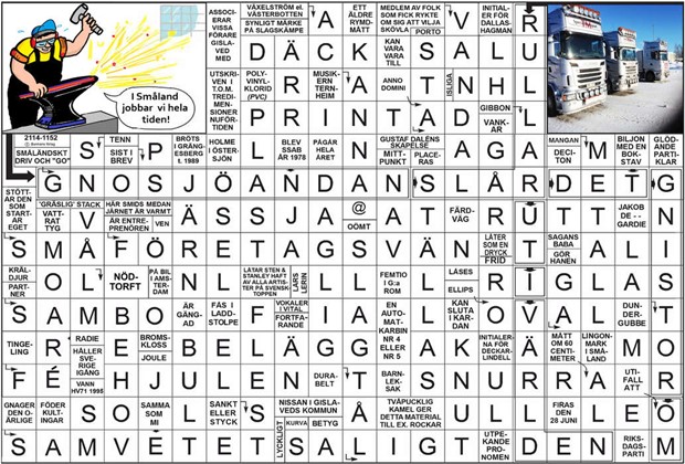 Krysset l�sning vecka 47, 2025