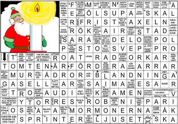 Krysset l�sning vecka 49, 2025