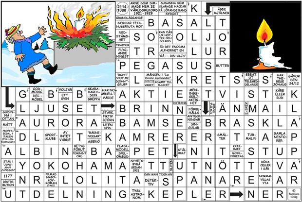 Krysset l�sning vecka 50, 2025