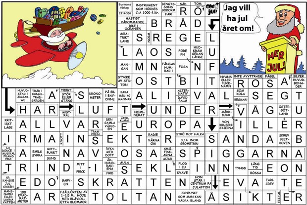 Krysset l�sning vecka 51, 2025