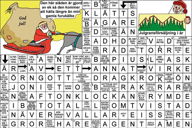 Krysset l�sning vecka 52, 2025