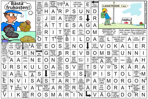 Krysset l�sning vecka 5, 2026