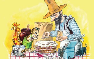 Pettson och Findus bjuder p� t�rtkalas